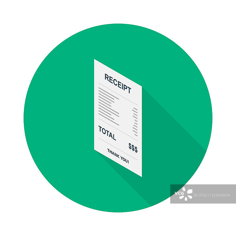 收据纸票据支票发票现金收据图片素材