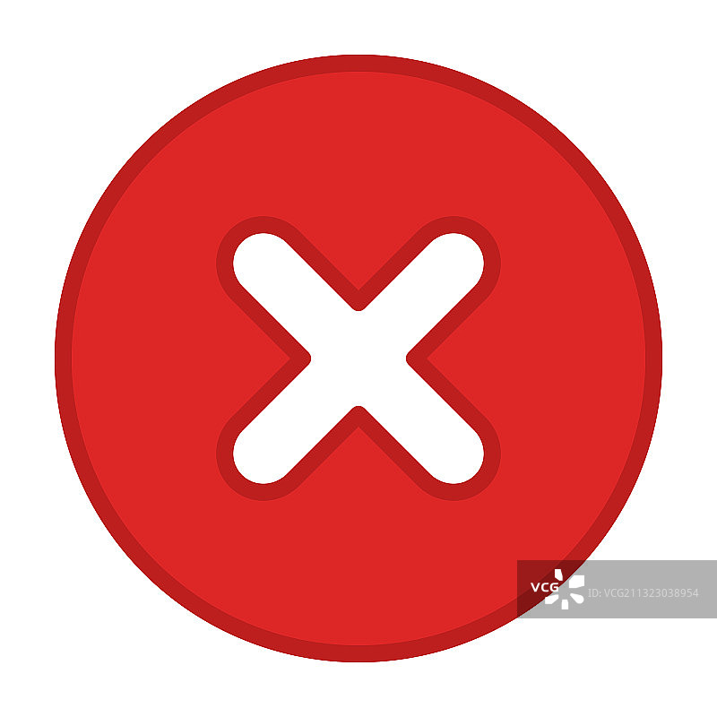 错误标记：叉号，拒绝，不批准图片素材
