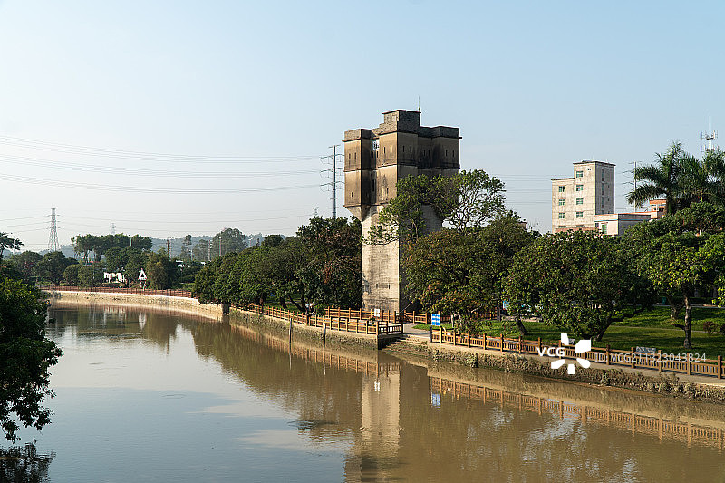 瓜岭村是典型的岭南水乡图片素材