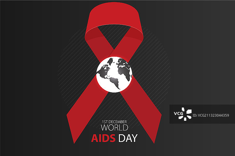 世界艾滋病日海报布局设计图片素材