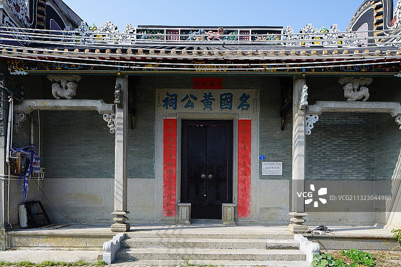 瓜岭村是典型的岭南水乡图片素材