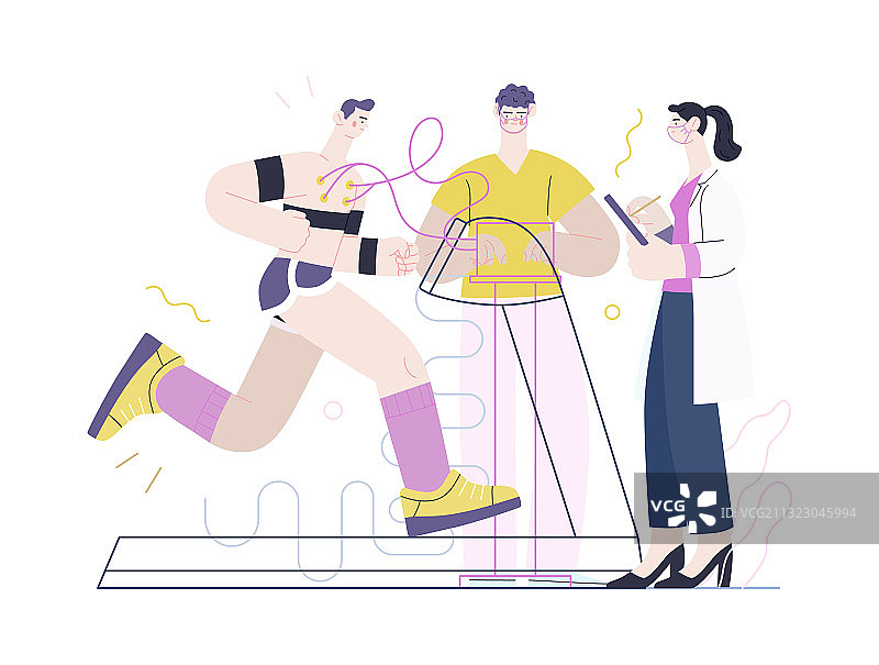 医疗测试模板——心脏压力测试图片素材