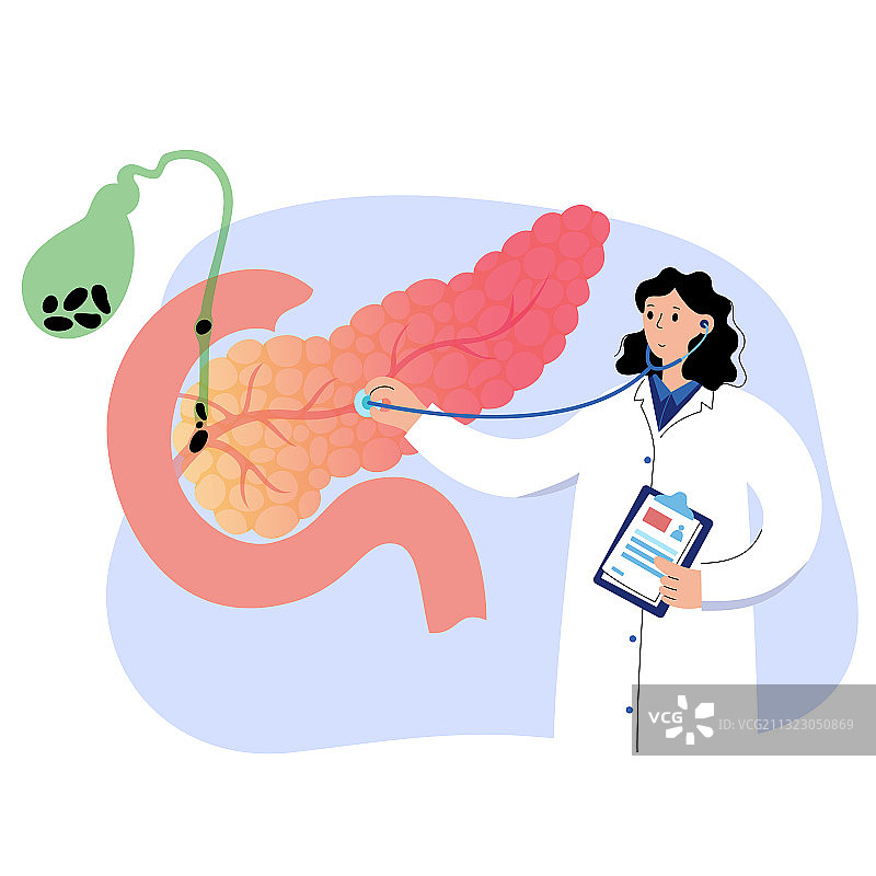 胰腺标志概念图片素材