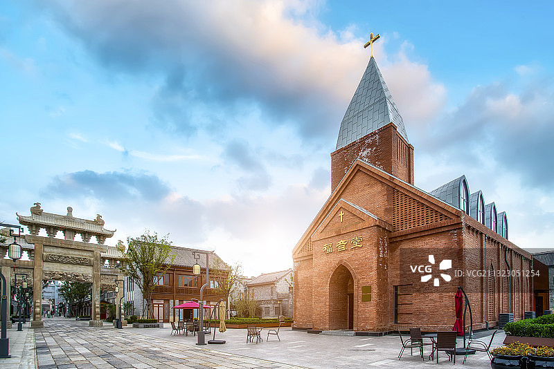 青岛即墨古城风光图片素材