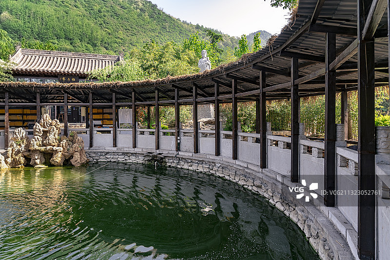 陕西西安终南山古观音禅寺图片素材