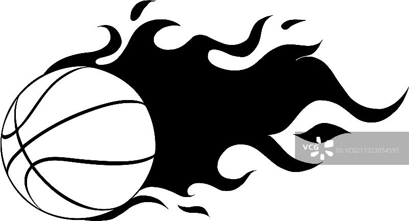 白色背景上的篮球图片素材