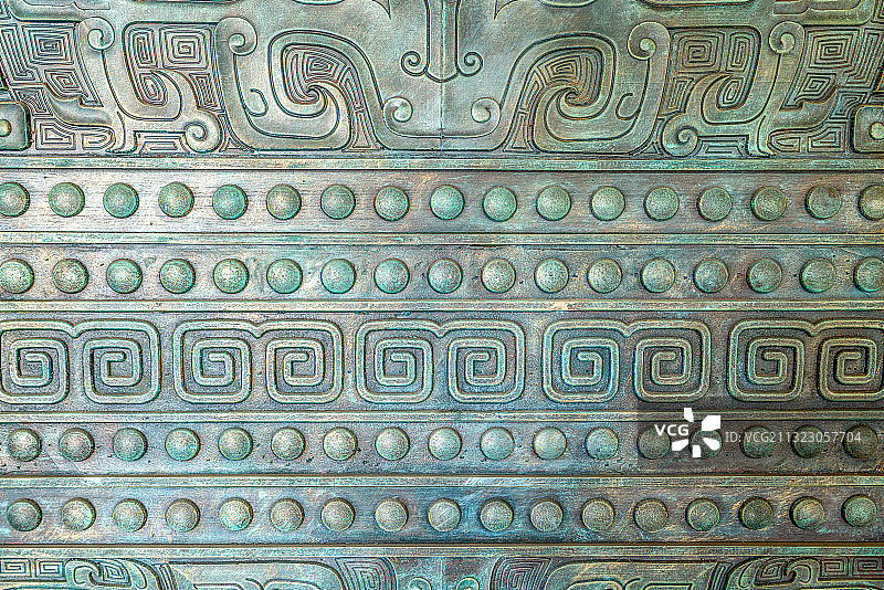 古代青铜器花纹纹饰图片素材