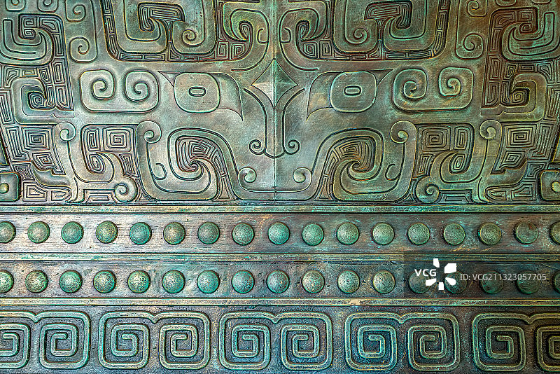 古代青铜器花纹纹饰图片素材