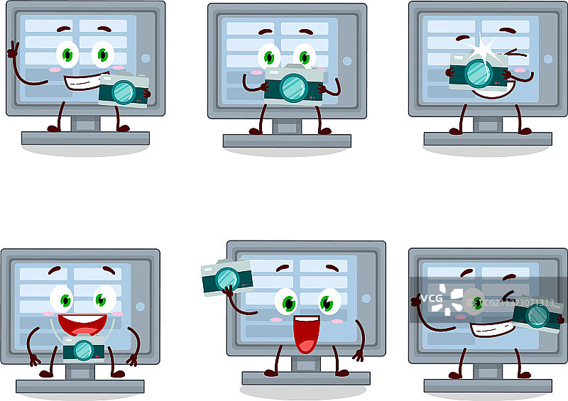 摄影师职业表情符号与Among Us图片素材