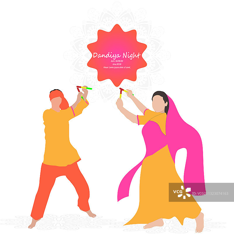 杜尔迦 पूजा 节庆海报图片素材