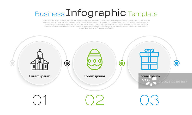 教堂建筑、复活节彩蛋和礼品盒合集图片素材