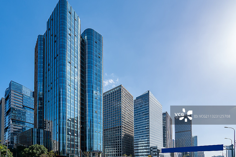 浙江宁波南部商务区街景图片素材