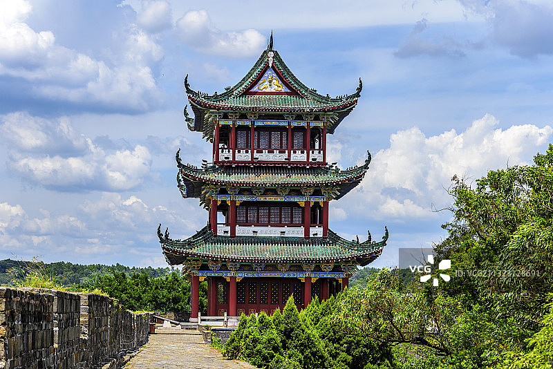 中国江西省赣州市古城八境台图片素材