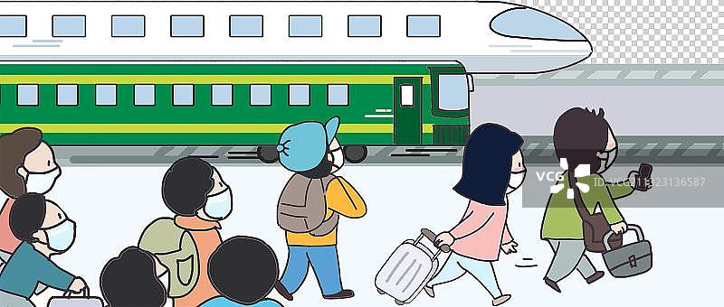 假期出行旅游元素图片素材