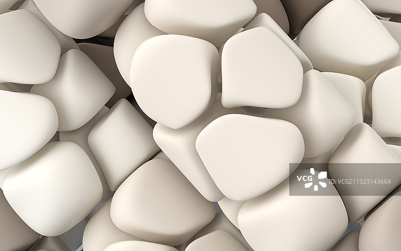 创意柔软几何体背景 3D渲染图片素材