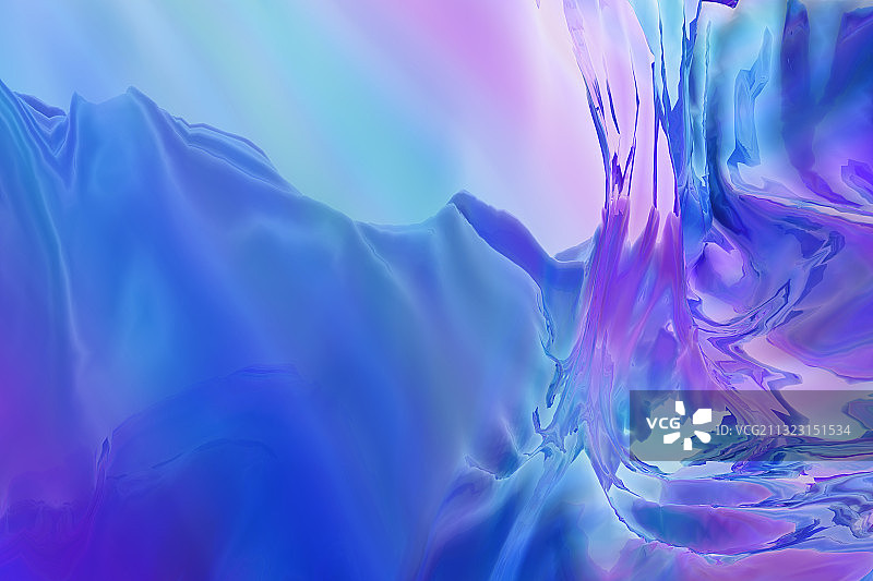 3d渲染的彩色流体背景图片素材