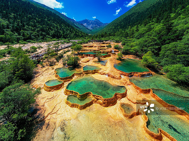 四川黄龙图片素材