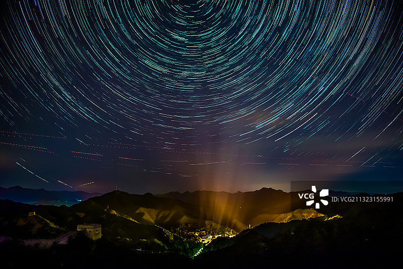 金山岭长城风光秀丽图片素材