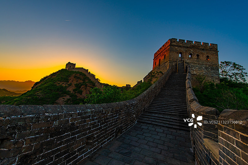 金山岭长城风光秀丽图片素材