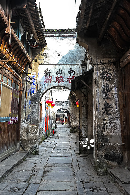 明清古街中正街南正街湖南怀化黔城镇黔阳古城图片素材