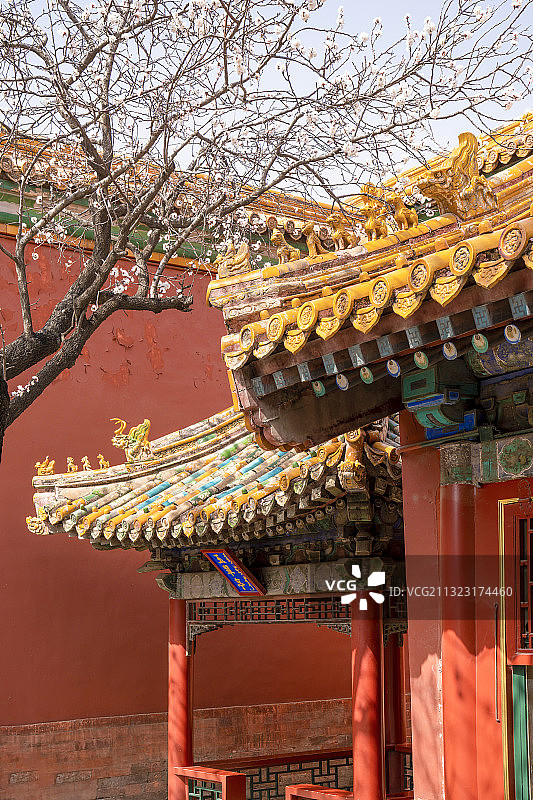 故宫御花园玉翠亭图片素材