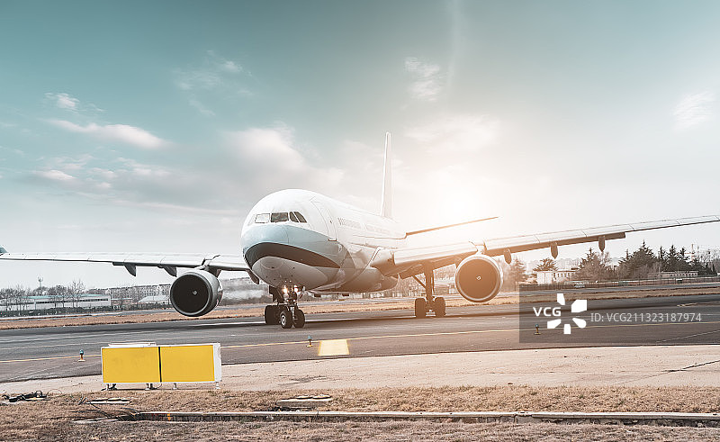 机场停机坪客机图片素材