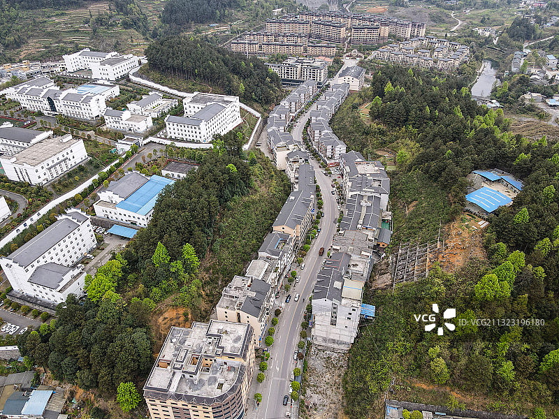 贵州省遵义市新蒲新区新蒲镇中桥特色小镇图片素材