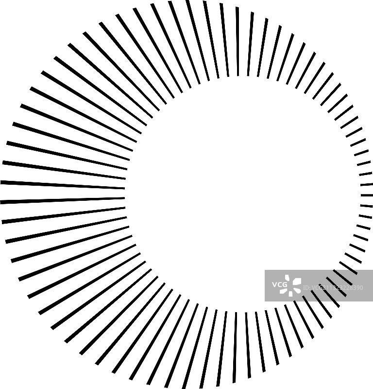 圆形辐射线发出射线图片素材