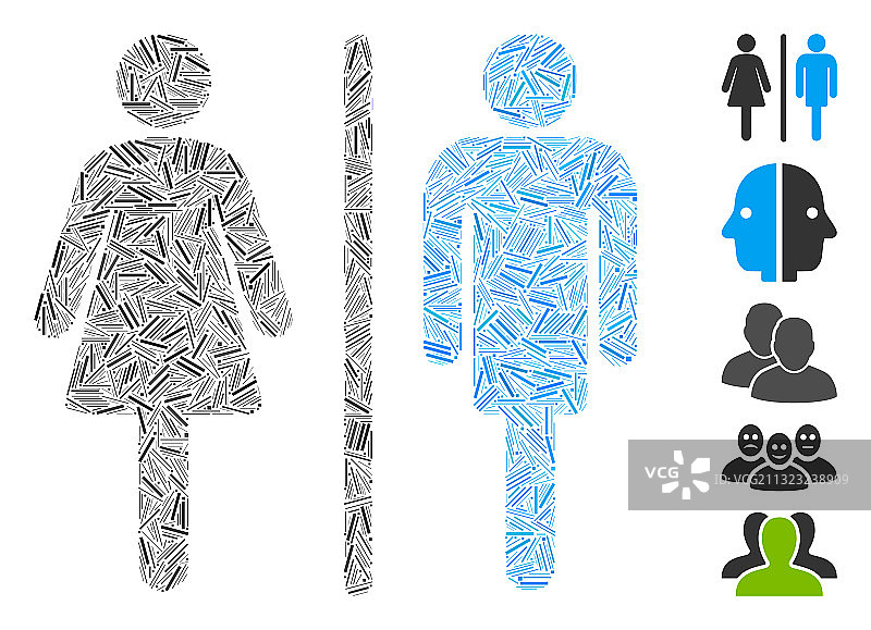 阴影马赛克卫生间人物图标图片素材