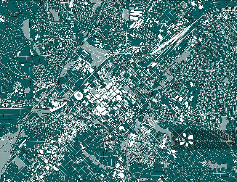 美国夏洛特城市地图图片素材