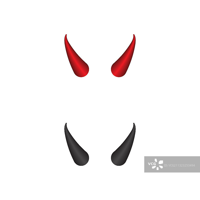 恶魔角图标设计图片素材