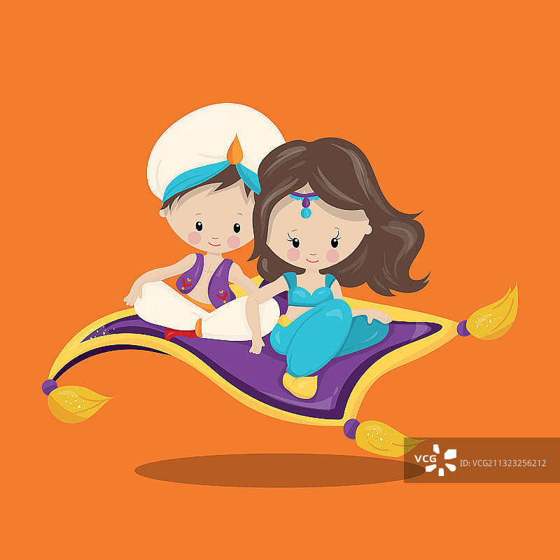 阿拉伯之夜地毯情侣09图片素材