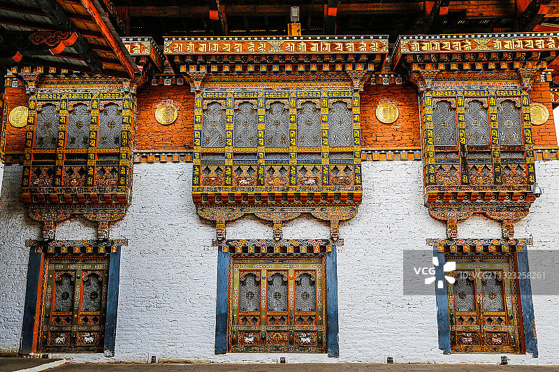 不丹地标普纳卡宗建筑图片素材