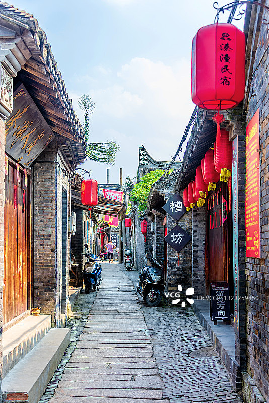 中国江苏泰州溱潼古镇街景图片素材