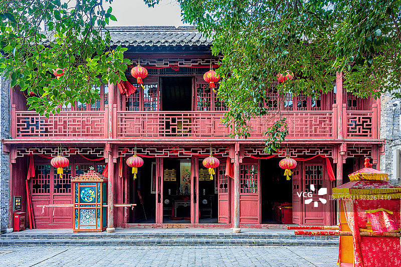 中国江苏泰州溱潼古镇婚俗馆图片素材