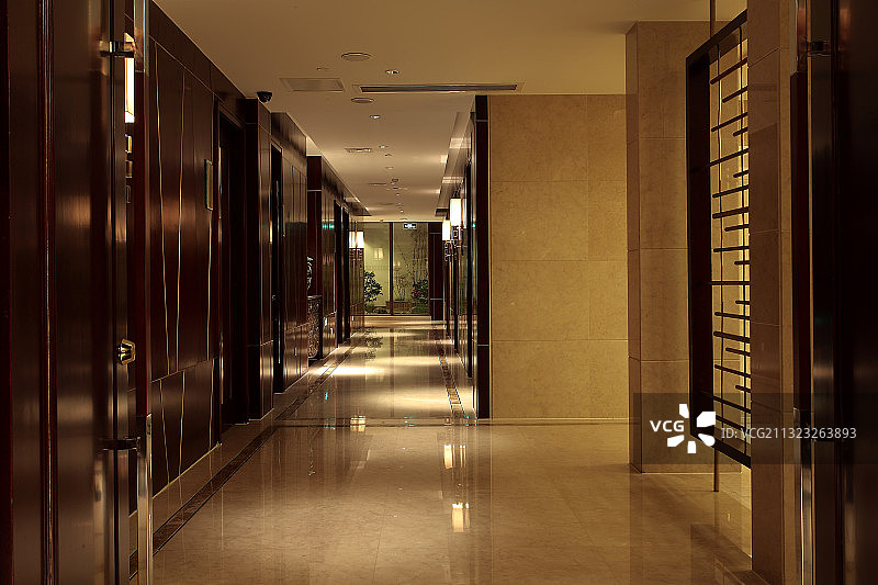 豪华酒店走廊图片素材