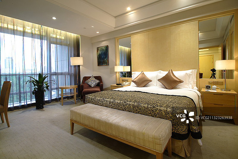 豪华酒店客房图片素材
