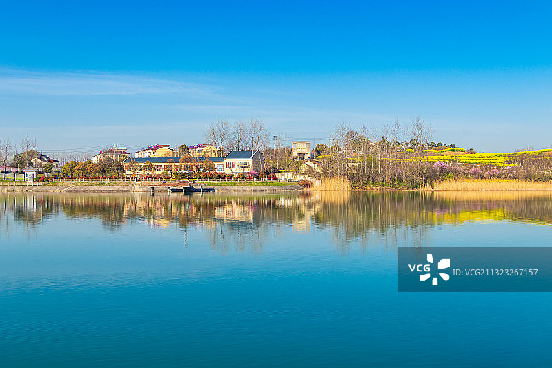 中国南京六合区金牛湖风景区图片素材