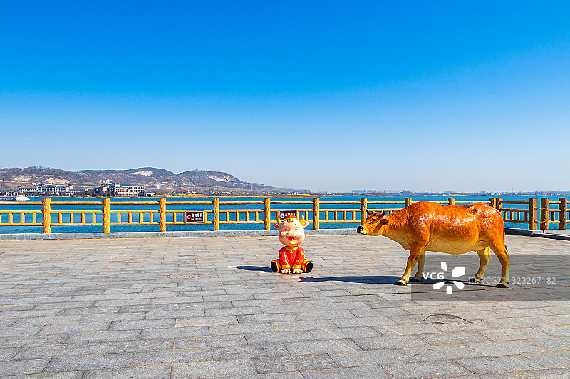 中国南京六合区金牛湖风景区图片素材