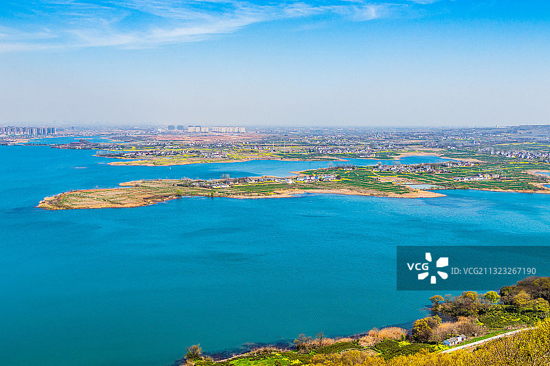 中国南京六合区金牛湖风景区图片素材