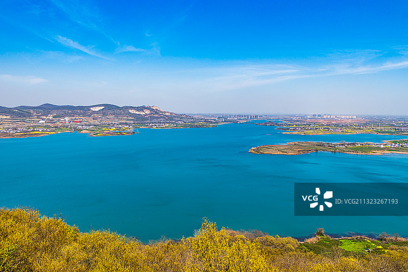 中国南京六合区金牛湖风景区图片素材