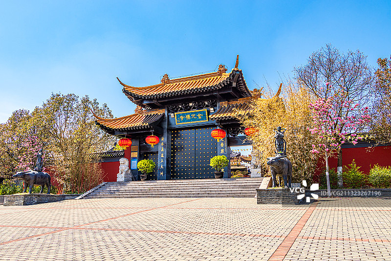 中国南京六合区金牛湖风景区图片素材