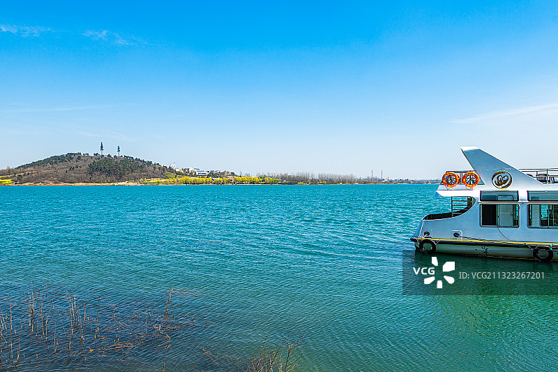 中国南京六合区金牛湖风景区图片素材