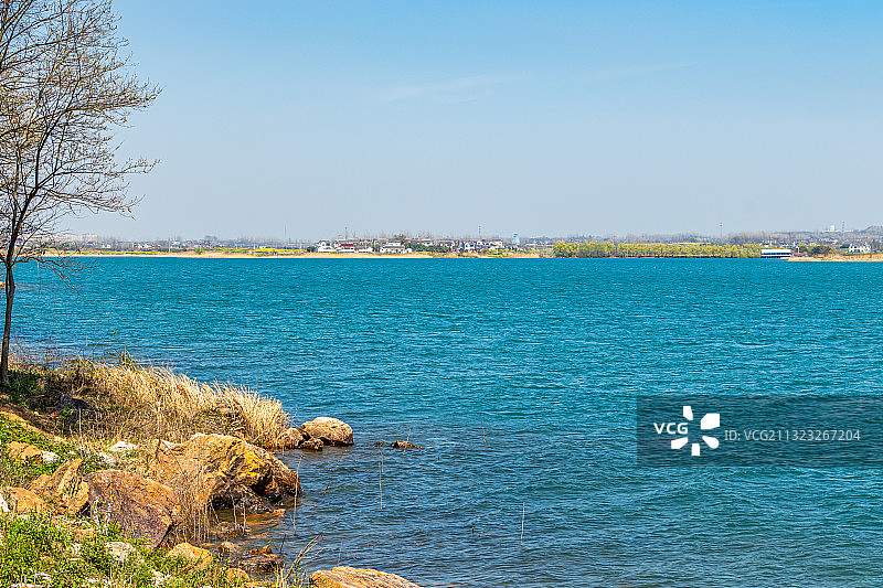 中国南京六合区金牛湖风景区图片素材