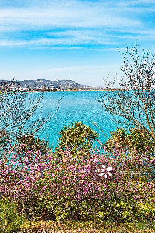 中国南京六合区金牛湖风景区图片素材