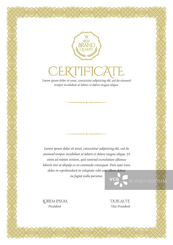 现代文凭证书模板设计图片素材