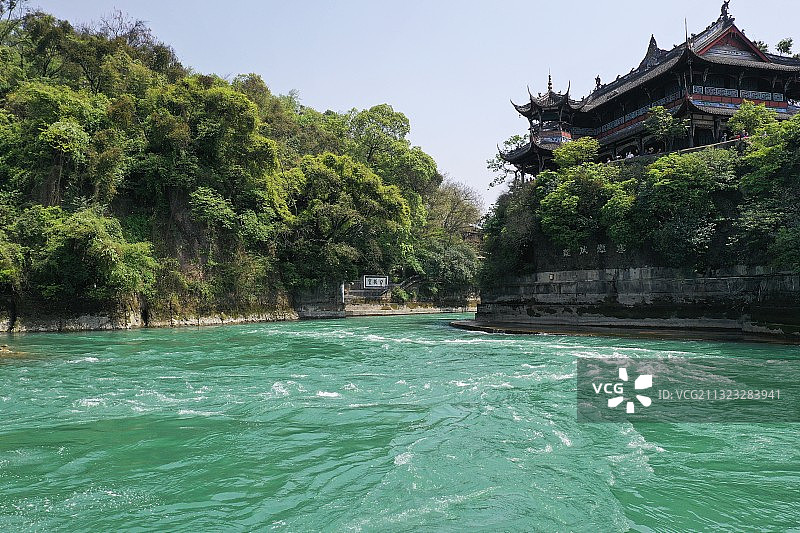 都江堰宝瓶口图片素材