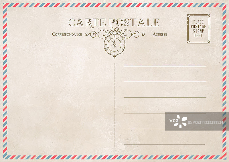 复古明信片模板图片素材