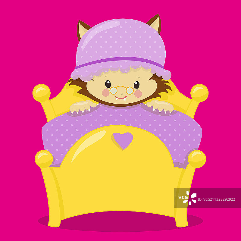 穿着不好的小红狼03图片素材