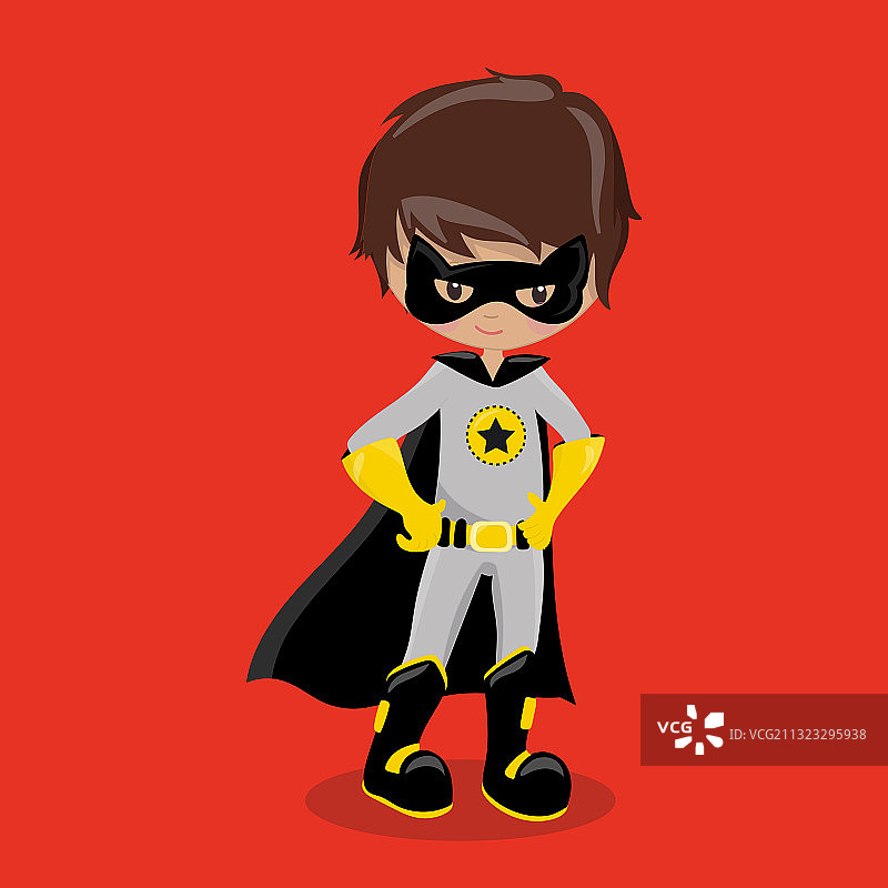 超级英雄男孩，棕色蝙蝠侠01图片素材